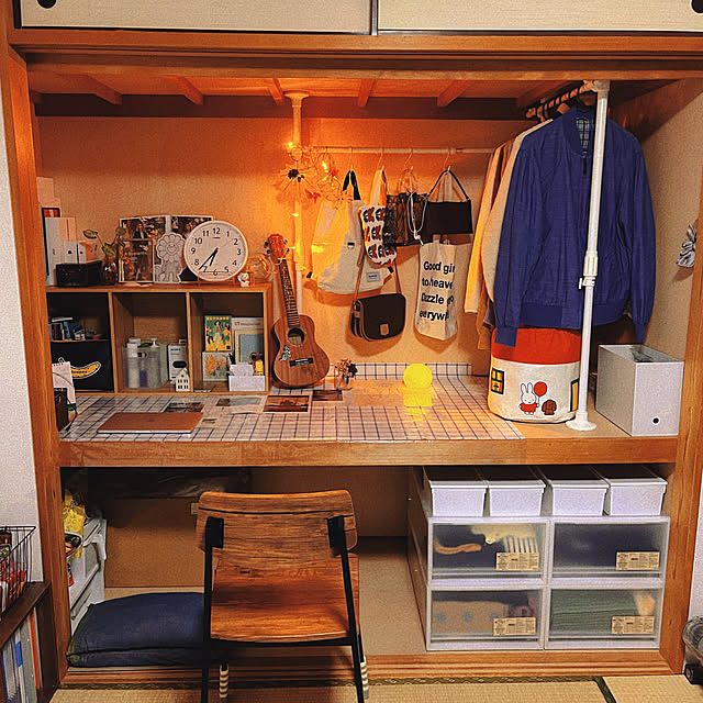 kumoosunのアイリスオーヤマ-ハンガーラック 押入れ 押入れ収納 パイプハンガー 洋服掛け NSP-120  アイリスオーヤマ　の家具・インテリア写真