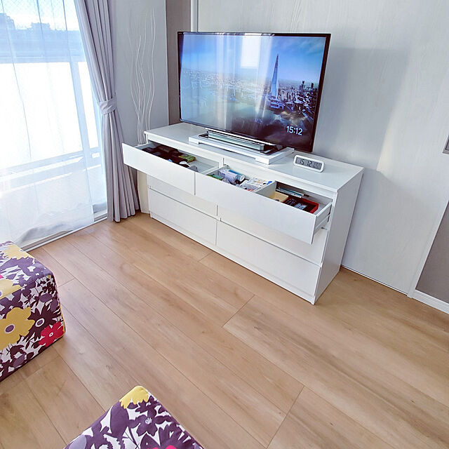 uniuniのイケア-MALM マルム チェスト（引き出し×6）の家具・インテリア写真