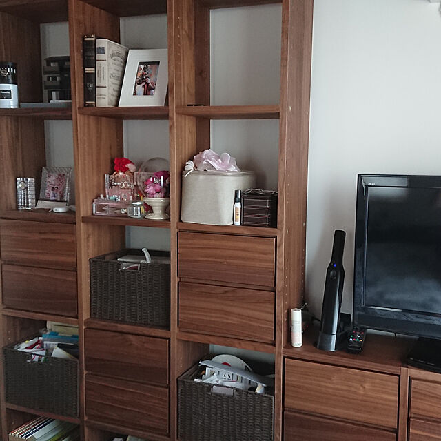 saamamaのニトリ-バスケット ライラ3 レギュラー(DBR) の家具・インテリア写真