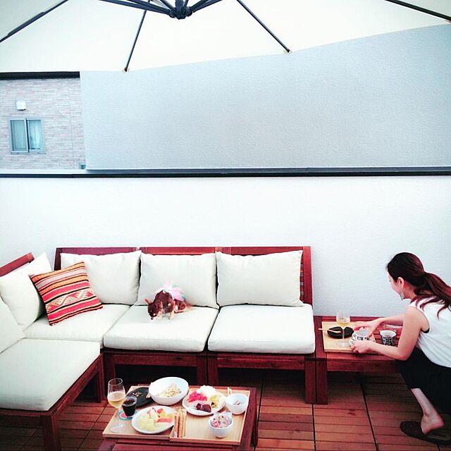 Minakoの無印良品-無印良品　木製　角型トレー　約幅３５×奥行２６×高さ２ｃｍの家具・インテリア写真