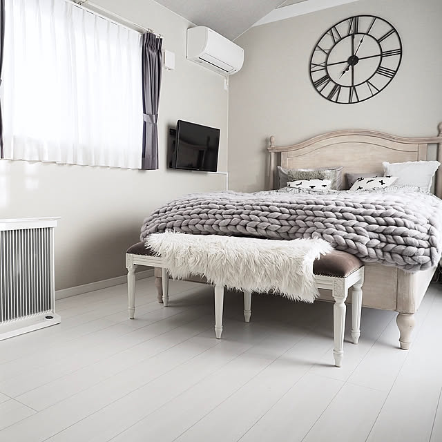 Ayumiのバルミューダ-バルミューダ 寝室暖房 SmartHeater2（スマートヒーター２）Standardモデル ESH-1100SD-GW（グレー×ホワイト）の家具・インテリア写真