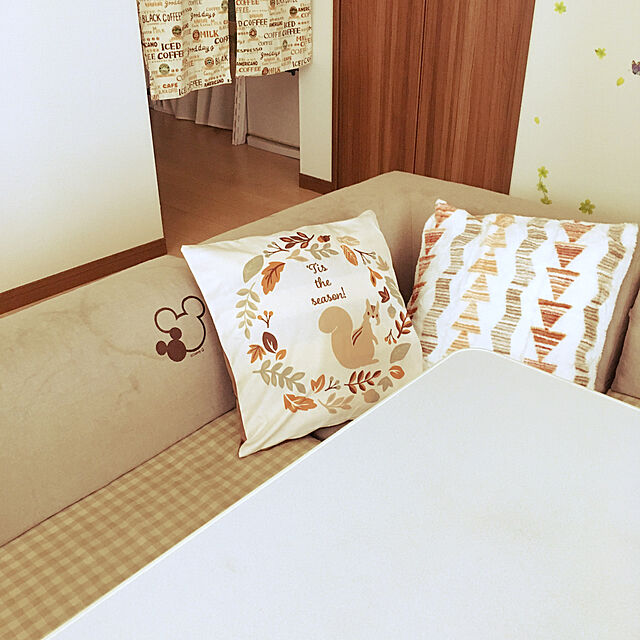 aの-【おうちディズニー化計画】コーナーローソファー3点セット「ミッキーモチーフ」の家具・インテリア写真