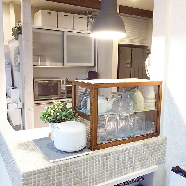 mugiichiのニトリ-キッチンボード(アルミナ2 120KB DBR) の家具・インテリア写真