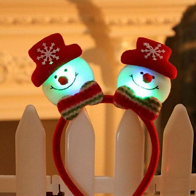 aiojapanの-玩具 光るカチューシャ【サンタor雪だるま】 選べる2種類 おもちゃ クリスマスツリー 飾り イベント 光るおもちゃ ギフト 雑貨 可愛い 装飾品 景品 光るの家具・インテリア写真