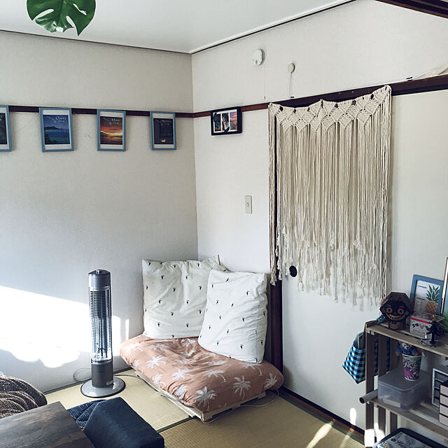 ariceのMYHO-uyoyous タペストリー 手作り編み 壁掛け マクラメ 壁飾り 織りバナー タペストリー マクラメ 綿ロープ 屋内および屋外の装飾 135ｘ115CMの家具・インテリア写真