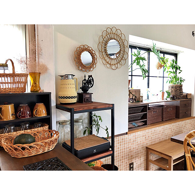 mugijunのFujipro-手挽きコーヒーミル 復古式 セラミック刃 ステンレス 手動 Fujipro 家庭用 ブラシ付属 古典 木製 贈り物 (01観覧車式)の家具・インテリア写真