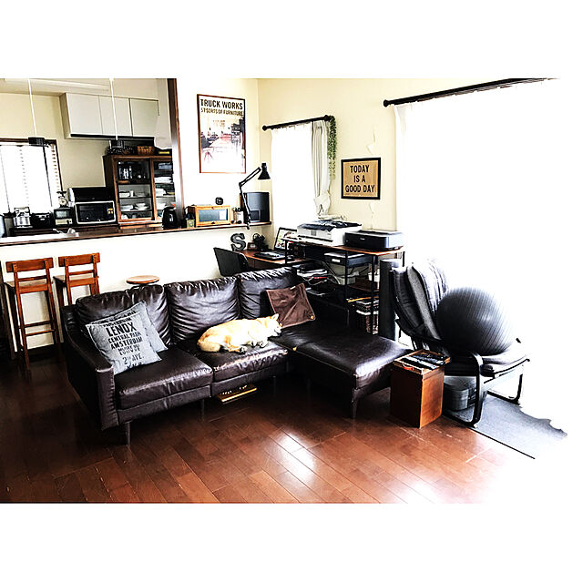 Gingaの-リーディングエッジ アンチバースト バランスボール 65cm ベースセット ブラック ダブルアクションポンプ付き LE-BB065の家具・インテリア写真