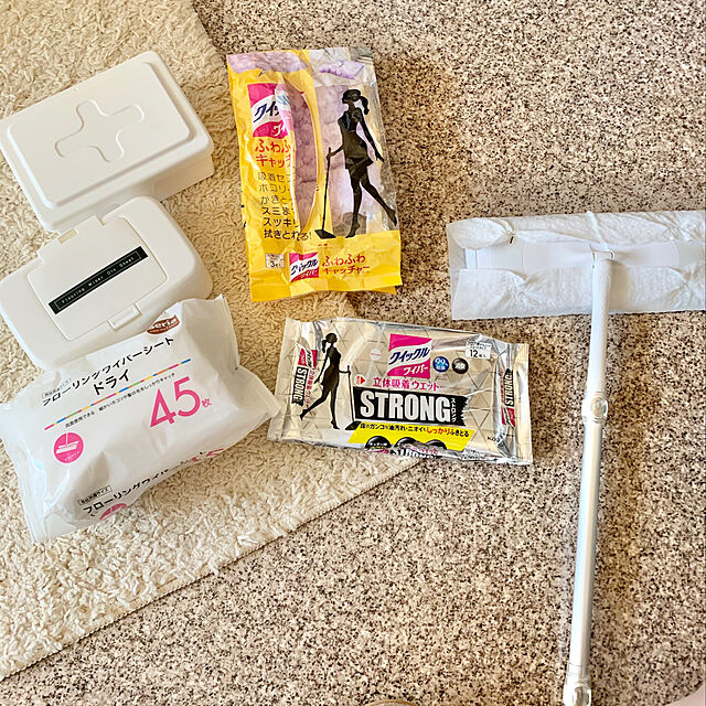 miyumiyuの花王-クイックルワイパー フロア用掃除道具 ふわふわキャッチャーシート 3枚の家具・インテリア写真