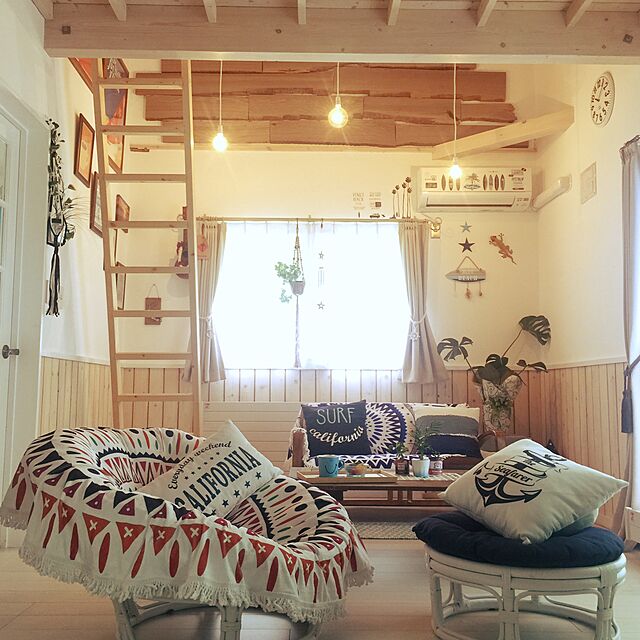 mamalohaの-(リヴロ) LIVRO 地中海 スタイル の マリン クッションカバー (コンパス)の家具・インテリア写真