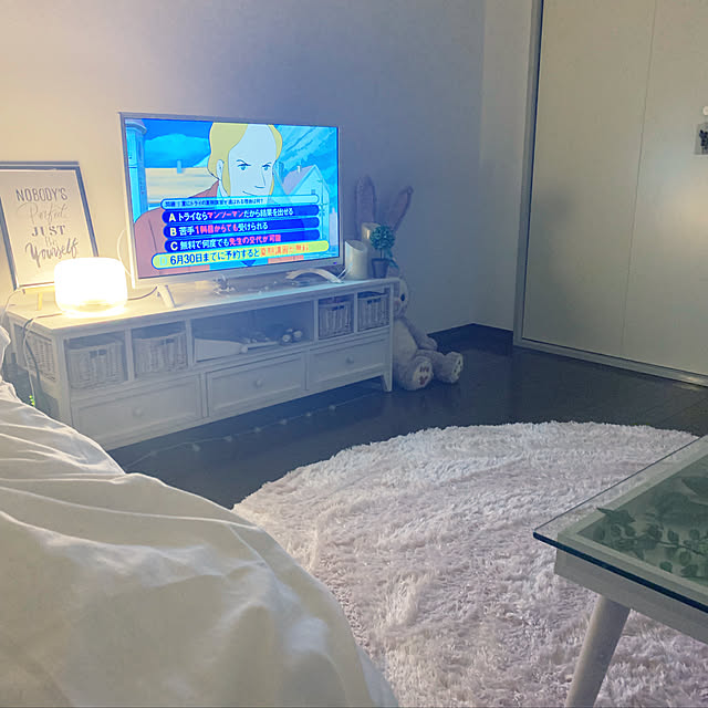 mitchonの-液晶 テレビ ホワイト 32型 IRIE(アイリー) 外付けHDD 対応東芝 エンジン搭載 ハイビジョン TV 白 壁掛け 留守録 録画機能 一人暮らし 子供部屋 おしゃれ 北欧 ジェネリック MAL-FWTV32WHの家具・インテリア写真