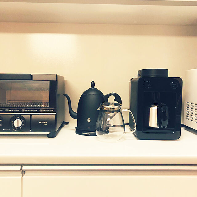 Tamataroのsiroca-シロカ 選べる2大特典 全自動コーヒーメーカー カフェばこ SC-A372 ミル付き 全自動 タイマー機能 おしゃれ 保温機能付き ドリップポッド ホット アイスの家具・インテリア写真