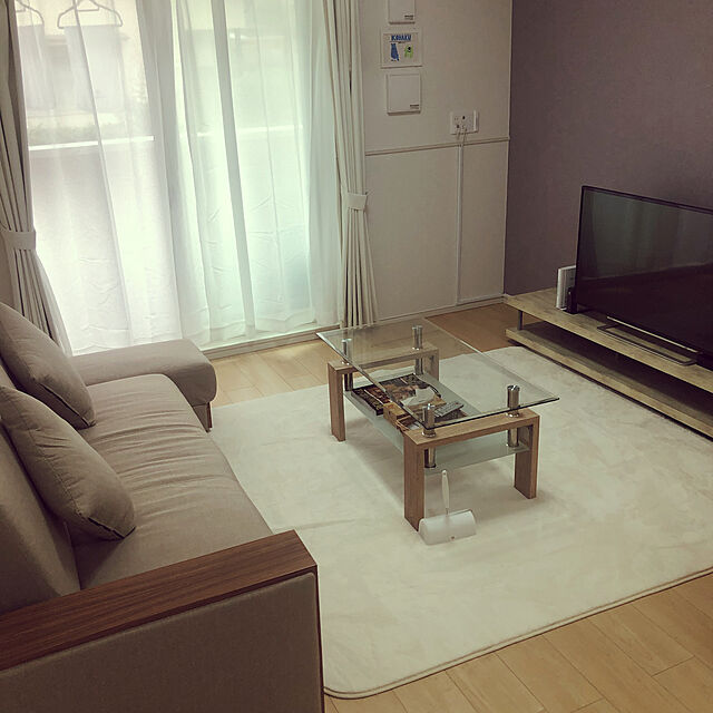 puiのニトリ-ラグ(フィールソフト IV 185X185) の家具・インテリア写真