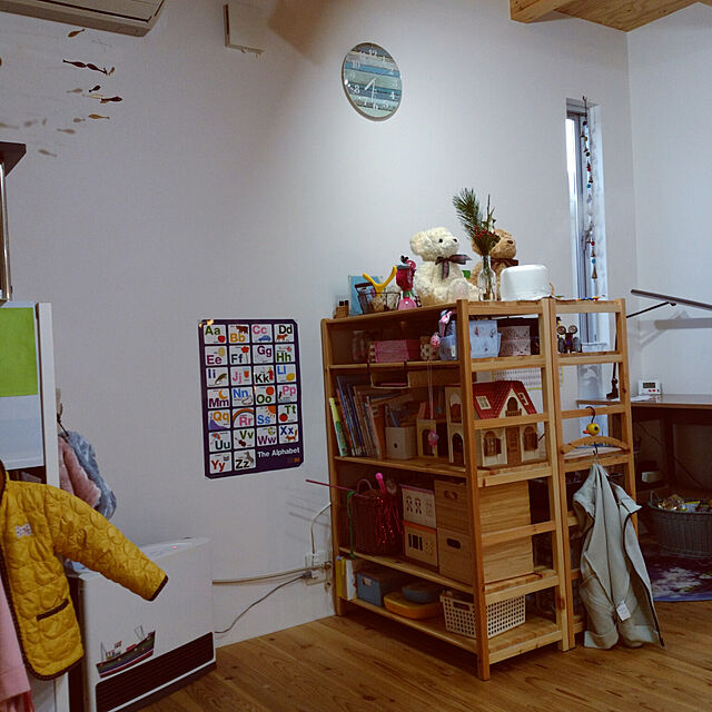 Rudyの-タフに使える手編みバスケット〈ピンク〉の会 フェリシモ FELISSIMO【送料無料】の家具・インテリア写真