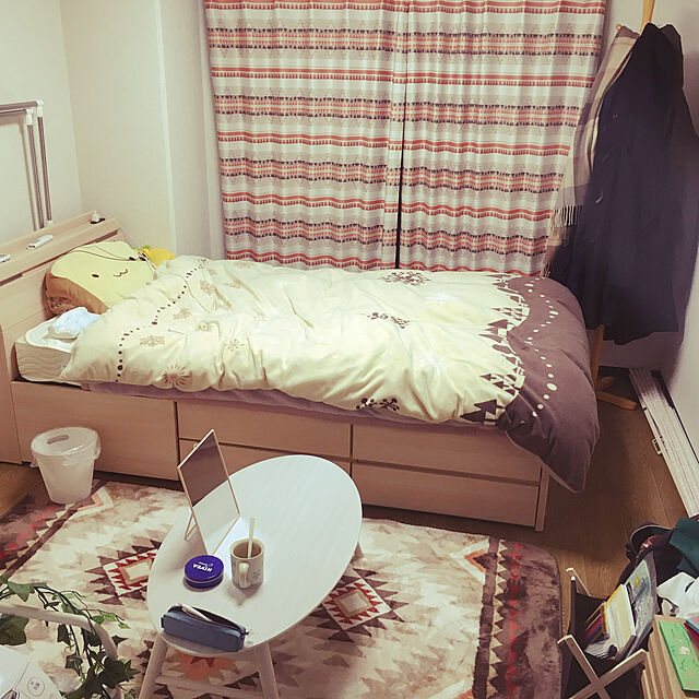 ohituzi3のニトリ-遮光2級・遮熱カーテン(クリーナ オレンジ 100X178X2) の家具・インテリア写真
