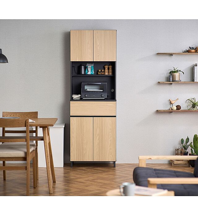 Simple-Styleのアイリスオーヤマ-キッチンキャビネット KCB ハイタイプ 全3種 全3色の家具・インテリア写真
