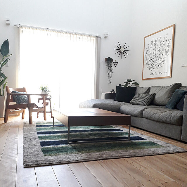 hanappaのイケア-IKEAクッションカバーSANELAダークグリーン50x50 cm送料￥750!代引き可の家具・インテリア写真