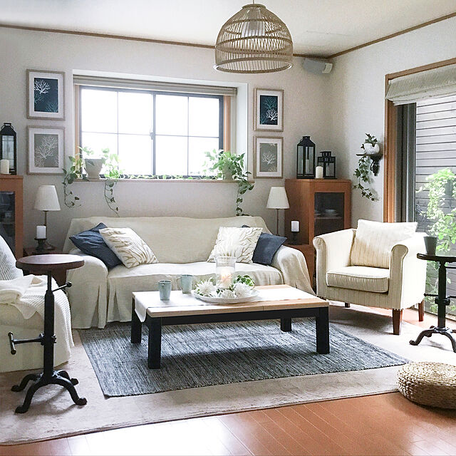 Mi-Ma-Yaのニトリ-コットンラグ(サンドo 130X185) の家具・インテリア写真