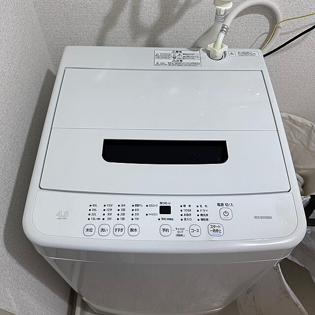 nia_roomのアイリスオーヤマ(IRIS OHYAMA)-洗濯機 縦型 4.5kg アイリスオーヤマ 全自動洗濯機 部屋干しモード 予約タイマー まとめ洗い IAW-T451 一人暮らし 安心延長保証対象の家具・インテリア写真
