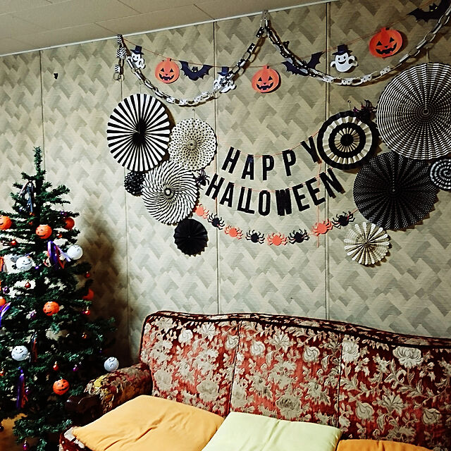 Shimaの-Meri Meri（メリメリ） ハッピーハロウィンパーティーガーランド　HAPPY HALLOWEEN PARTY GARLAND メリメリ 45-2415 壁面 装飾 デコレーションの家具・インテリア写真