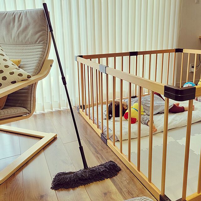 Chiharuの-ベビーサークル ベビーフェンス ベビー サークル 木製ベビーサークル 8枚セット 赤ちゃん 簡単組立 プレイペン ベビー用品 フェンス 木製 赤ちゃん用品の家具・インテリア写真