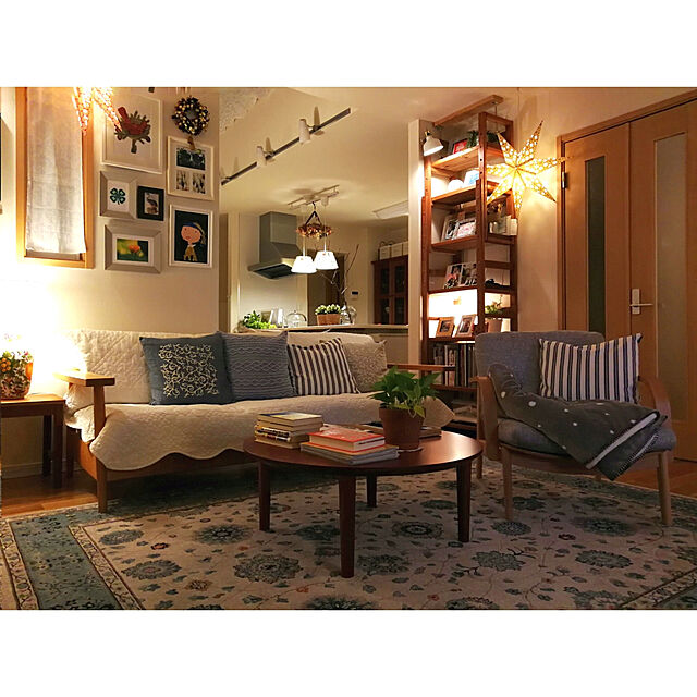 monchanの-ラブザリネン フレンチリネンキルトマルチカバー 「約190×190」の家具・インテリア写真