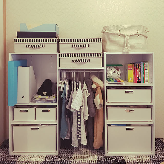 mimooの無印良品-ポリプロピレンスタンドファイルボックス・Ａ４用 ホワイトグレーの家具・インテリア写真