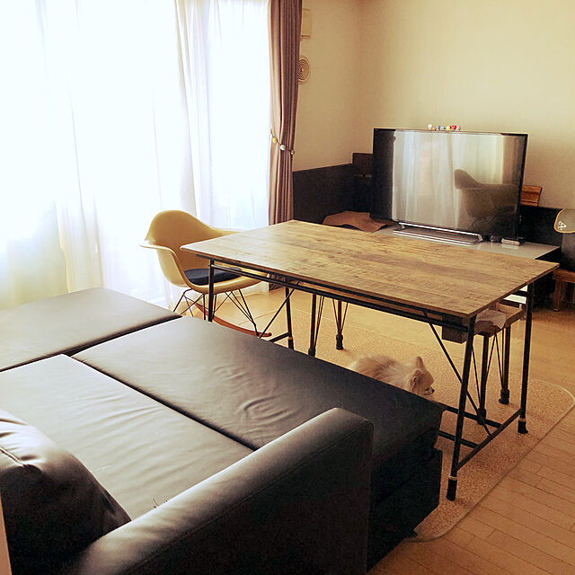 xxxkinocoxxxのニトリ-ソファベッド(Nシールド ノアーク BK) の家具・インテリア写真