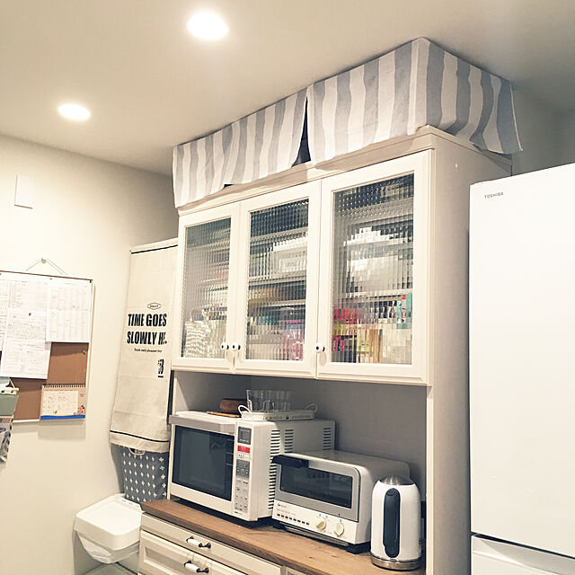 Kyo-Rinのjournal standard Furniture-ユーアイ NEO サイリーン 食器棚 119.8×197.8cm ホワイト【2個口】 K-120HOP + K-120LOPの家具・インテリア写真