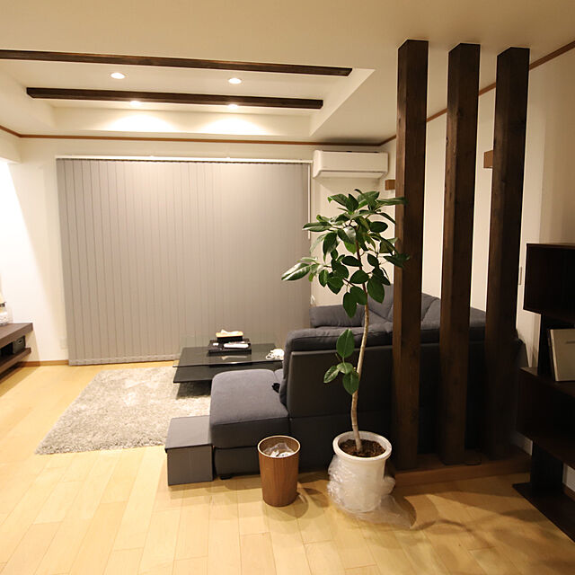 Kazu_locosのニトリ-布張りカウチソファ (ウォール3KD LC GY) の家具・インテリア写真