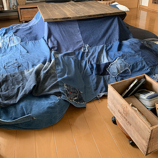 Yukiの-色落ちしないデニムで作った デニム収納ザブトンの会 フェリシモ FELISSIMO【送料無料】の家具・インテリア写真