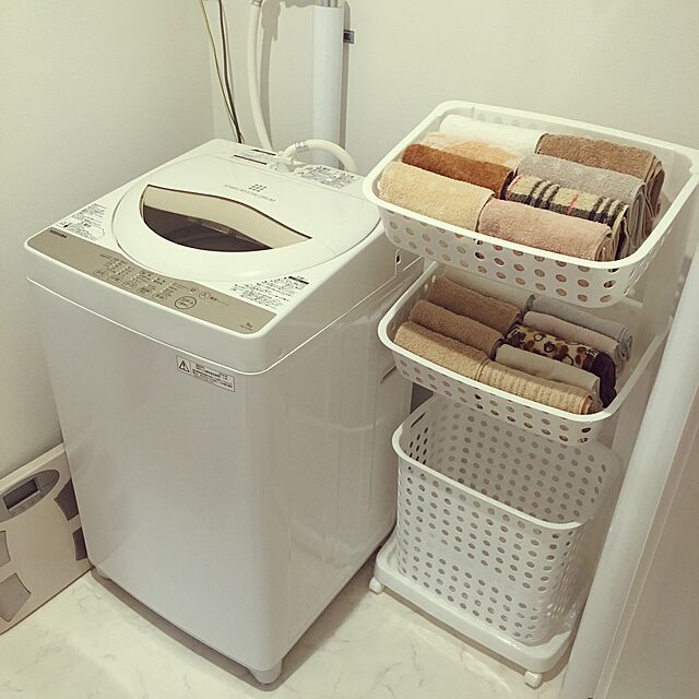 東芝 全自動洗濯機 5kg グランホワイト AW-5G3(W) - 通販 | 家具と ...