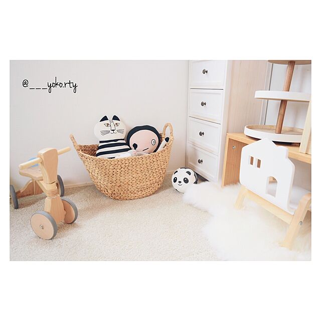 ___yoko.rtyのライフエフ-キッズ用 木製チェア おうちのこいす ホワイトの家具・インテリア写真