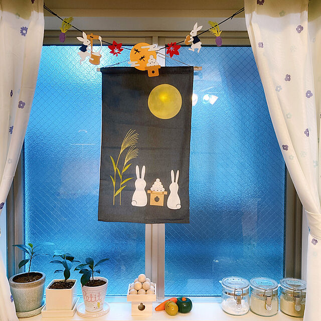 yukki111の-salut!(サリュ) ライフスタイル 【お月見】お月見タペストリーLEDライト付き その他の家具・インテリア写真