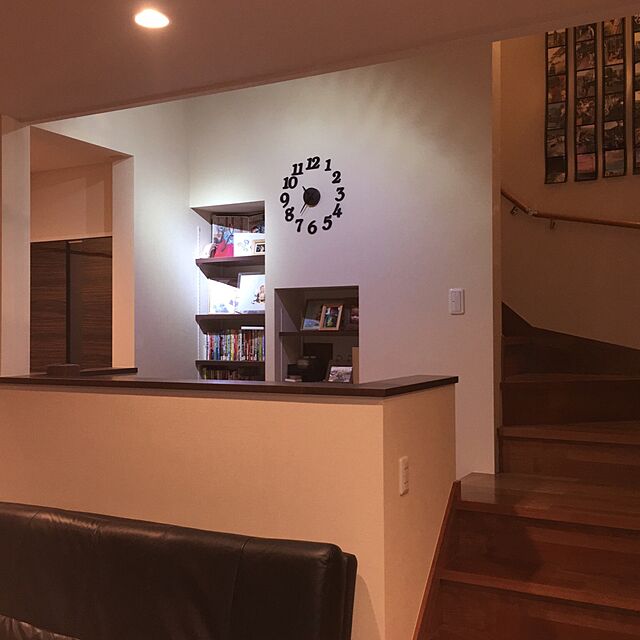 Hiro23の-DIY CLOCK 360 壁掛け 時計 デザイン インテリア クロック (数字 ホワイト)の家具・インテリア写真