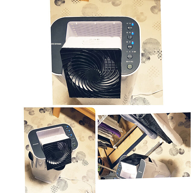 mimi828のアイリスオーヤマ-除湿機 除湿器 衣類乾燥機 扇風機 アイリスオーヤマ 除湿乾燥機 サーキュレーター 部屋干し 湿気対策 梅雨 ホワイト/グレー IJD-I50-WH：予約品の家具・インテリア写真