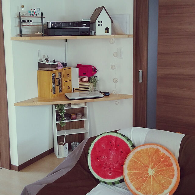 H+M+S...HappyLife...の-salut!(サリュ) オレンジシートクッションの家具・インテリア写真