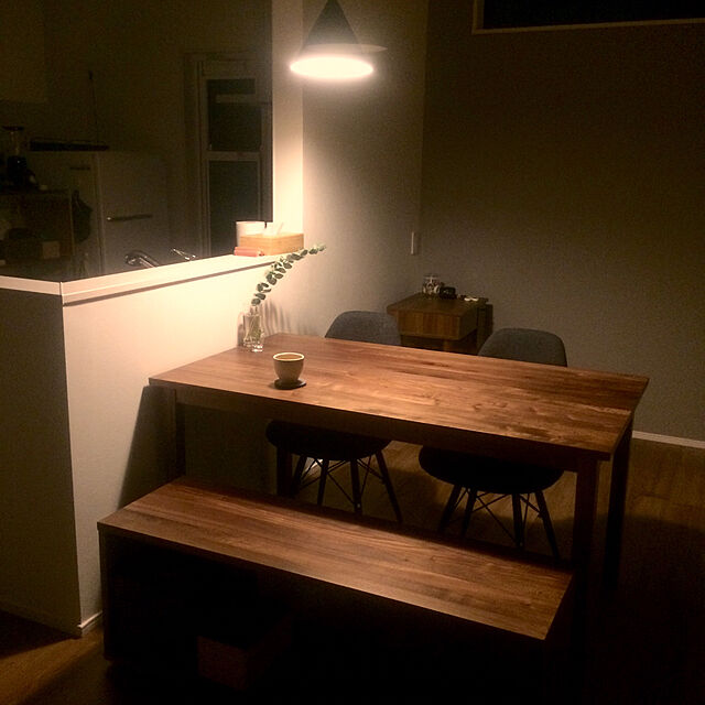 haru148cmの無印良品-オーク材ダイニングテーブル１の家具・インテリア写真