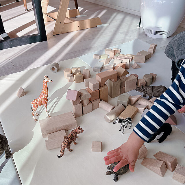 Niihoの-積み木 日本製 出産祝い つみきのいえ M エドインター 名入れ 0歳 1歳 男の子 女の子 木製 木のおもちゃ 誕生日 プレゼント ギフトの家具・インテリア写真