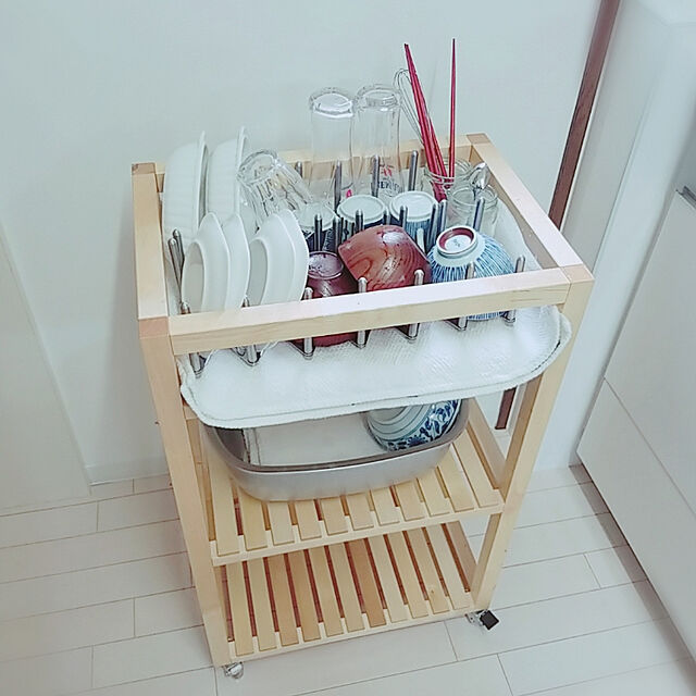 micoのイケア-IKEAワゴンMOLGERバーチ 送料￥750!代引き可の家具・インテリア写真