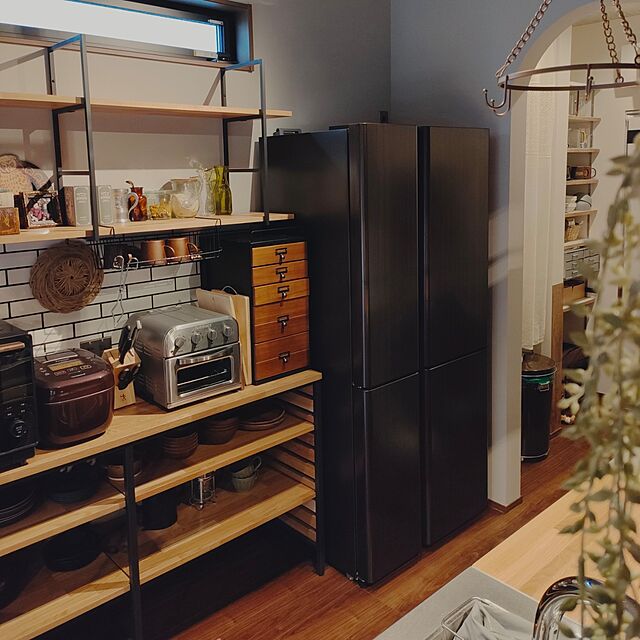 Atelier_tamakiの-AQUA｜アクア 冷蔵庫 ダークウッドブラウン AQR-TZ51M-T [512L /4ドア /観音開きタイプ]《基本設置料金セット》e-refrigeratorの家具・インテリア写真