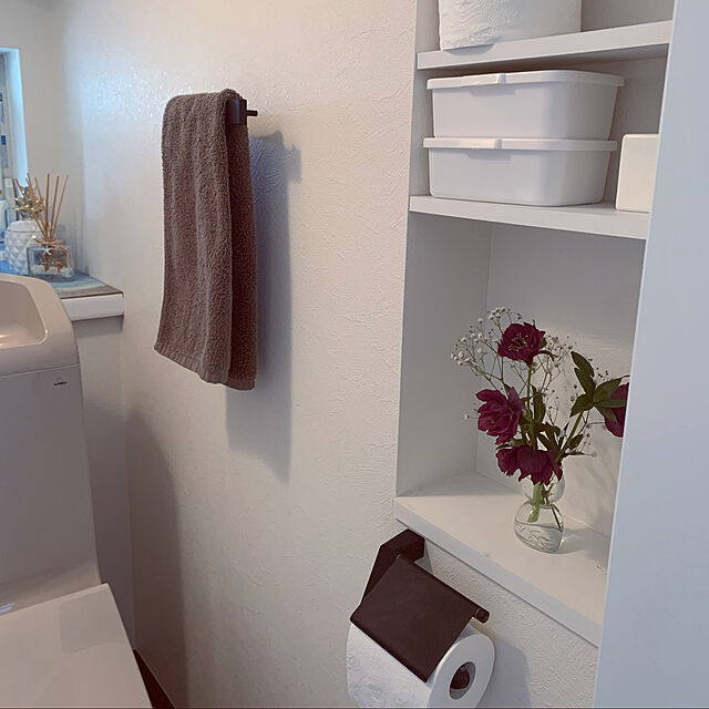 kabooochaのNBBY-Bathfirst トイレットペーパーホルダー ステンレス製 ネジ取付 ティッシュホルダー 紙巻器 ブラックの家具・インテリア写真