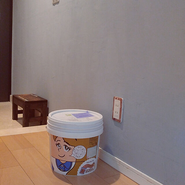 メーカー直送 塗り壁 壁紙の上からそのまま塗れる 天然系塗り壁材 ひとりで塗れるもん 練済み 22kg