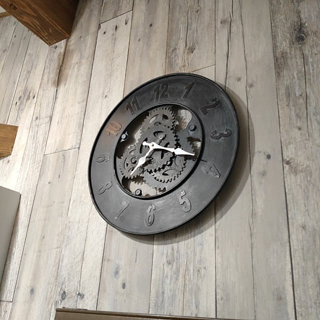 Toshiakiの-掛け時計 ウォールクロック レトロ アンティーク風 歯車 おしゃれ カフェ リビング 直径60CM YLHB056の家具・インテリア写真