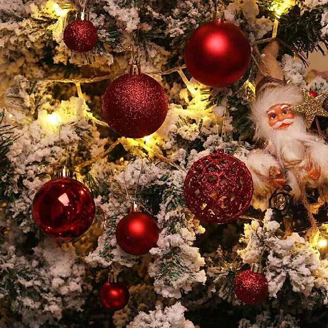 aiojapanの-装飾 オーナメント クリスマスボール 超豪華 100個セット 選べる3色 100個 ゴールドorシルバーorレッド 豪華セット クリスマス飾り付け クリスマス飾り付けの家具・インテリア写真