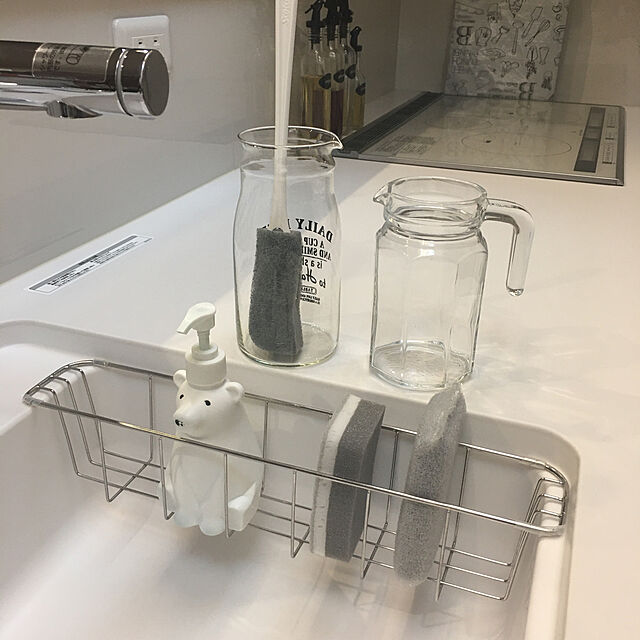 importantの-3M スコッチブライト スポンジ キッチン すごい ボトル洗い グレー モノトーン 水筒 たわし ブラシ 抗菌 本体 1個の家具・インテリア写真