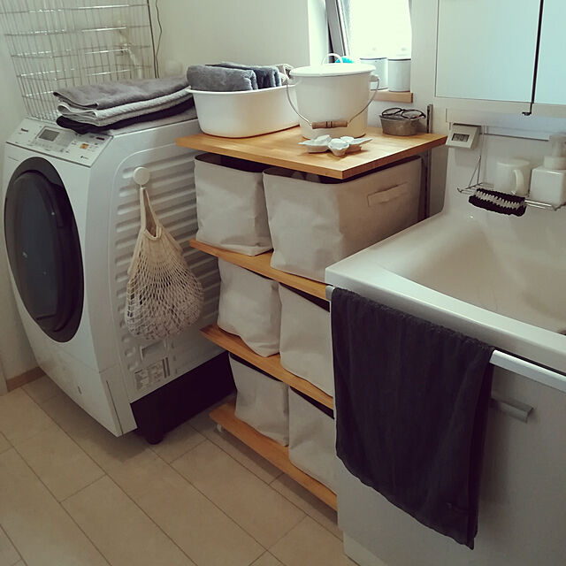 guriの野田琺瑯-野田琺瑯 蓋付きバケツ（ホーロー 掃除用具 浸け置き洗い）の家具・インテリア写真