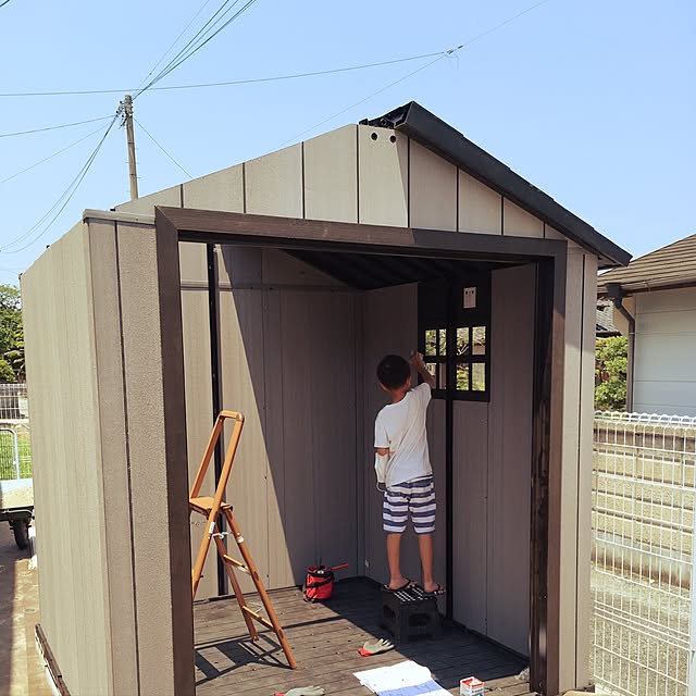 MaKoToの-Keter ケター OAKLAND オークランド 757物置 屋外 倉庫 Garden Shed 収納庫屋外物置 W2.3m×D2.2m×H2.4m【smtb-ms】0475748の家具・インテリア写真