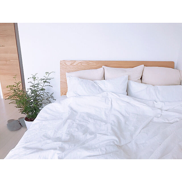 Mahoの無印良品-ベッドフレーム・セミダブル・オーク材の家具・インテリア写真