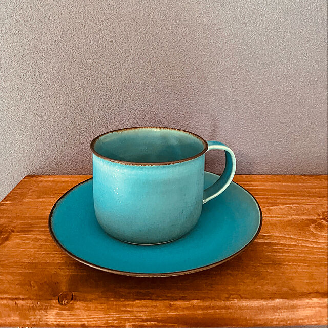 takuyukaの-コーヒーカップ おしゃれ 可愛い マグカップ 和食器 うつわ 器 陶器 北欧 ターコイズブルー トルコブルー トルコ青 マグ カフェ シンプル ナチュラル 瑞光窯の家具・インテリア写真