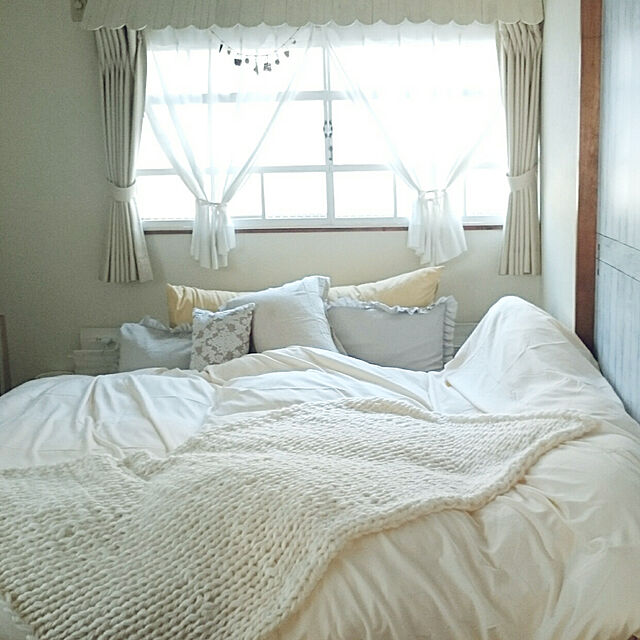 miho.okuのニトリ-抗菌防臭 低反発チップ枕(HI) の家具・インテリア写真